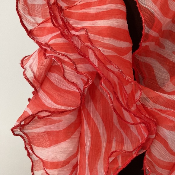 Fornash zebra boa scarf orange Oprah’s Fav - Picture 4 of 14